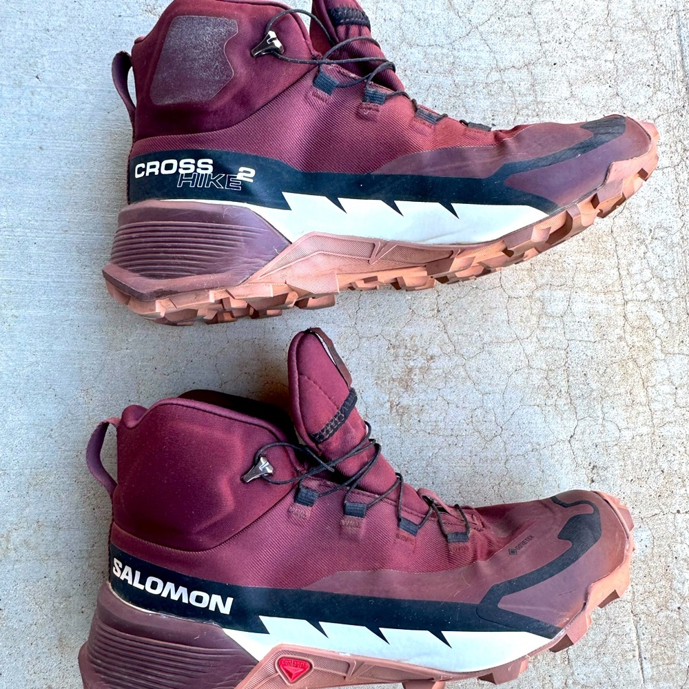 Salomon Cross Hike 2 Mid GTX Boots Women’s Size 8.5 Hiking GoreTex Trail Shoes